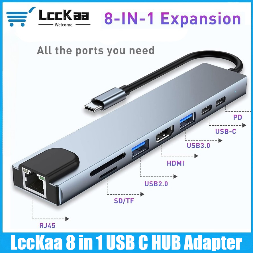 Hdmi Adapter Tablet - محول USB C متعدد الوظائف 8/7