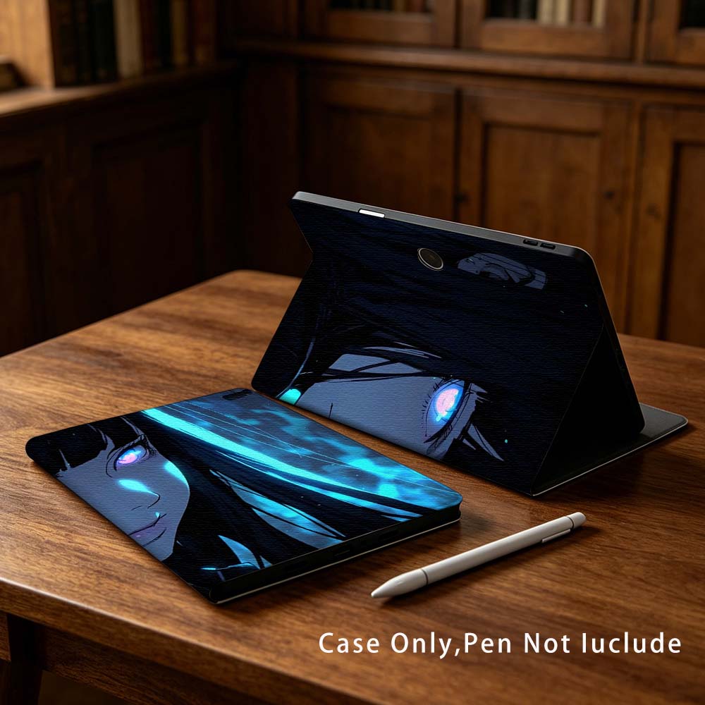 Realme Tablet Accessories - حافظة تابلت بتصميم أنمي دارك جيرل