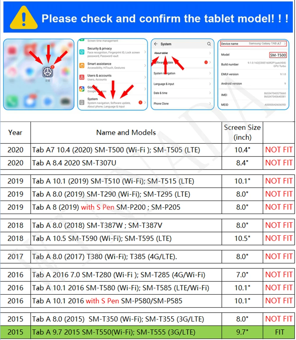 لسامسونج غالاكسي تبويب A 9.7 ب - مراجعة Tablet Accessories Samsung وسعره