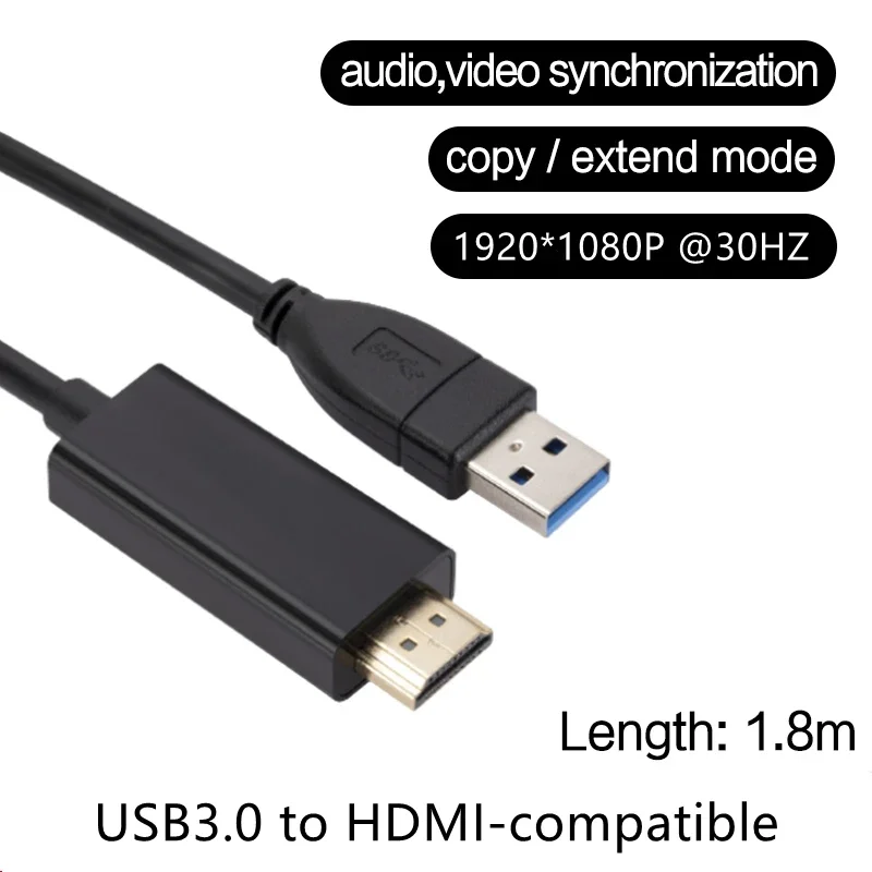 1.8 متر USB 3.0 إلى HDMI كابل  - مراجعة Hdmi Adapter Tablet وسعره
