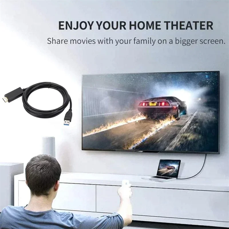 1.8 متر USB 3.0 إلى HDMI كابل  - مراجعة Hdmi Adapter Tablet وسعره