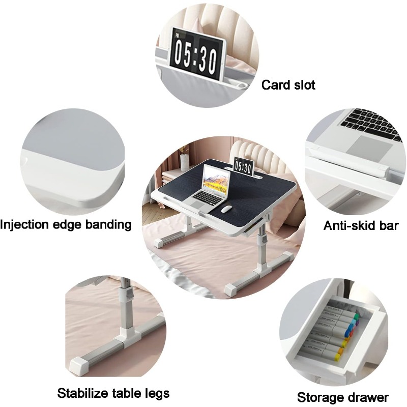Laptop Bed Tray Table Adjustab - مراجعة Tablet Lap Desk وسعره