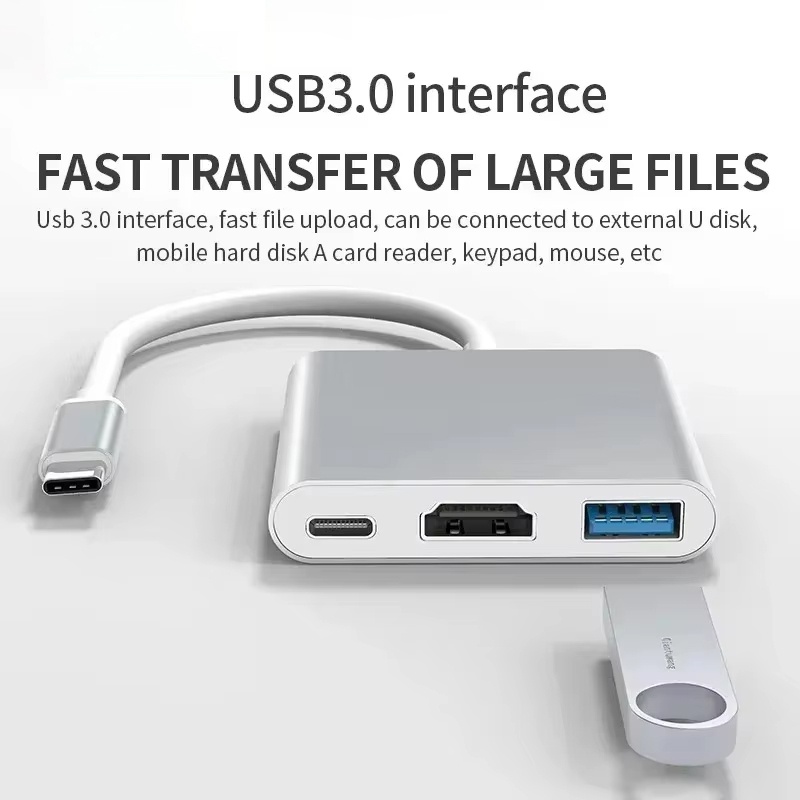 محول 3 في 1 من النوع C إلى HDM - مراجعة Hdmi Adapter Tablet وسعره