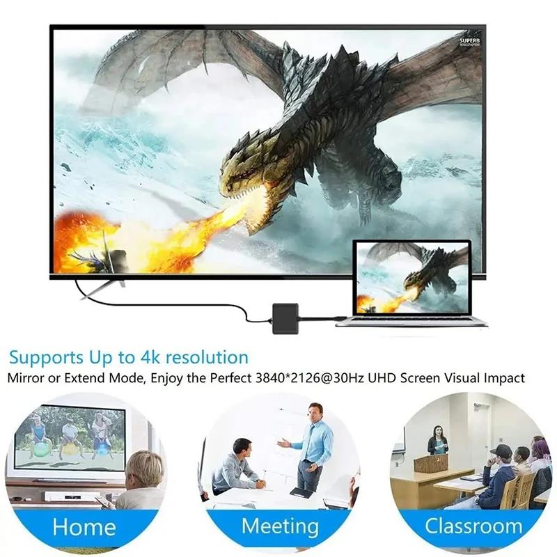 محول 3 في 1 من النوع C إلى HDM - مراجعة Hdmi Adapter Tablet وسعره
